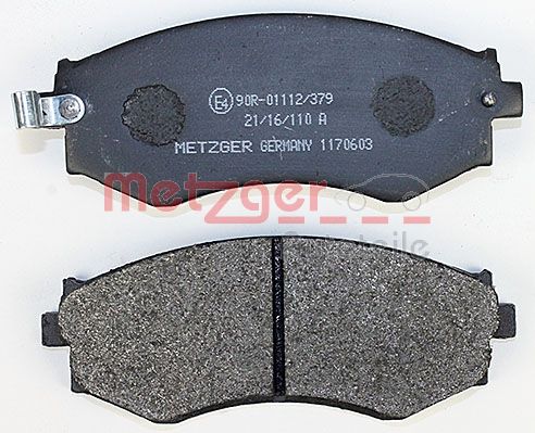 METZGER 1170603 Bremsbelagsatz, Scheibenbremse